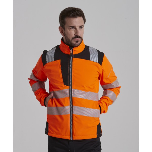 Giacca softshell ad alta visibilità PW3 (T402) - cod. RWPW366