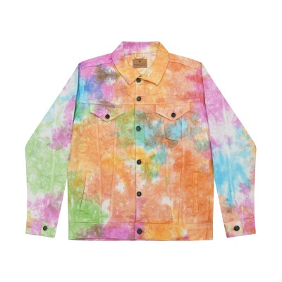 Giacca in denim tie-dye