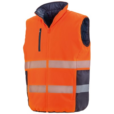 Gilet imbottito morbido reversibile