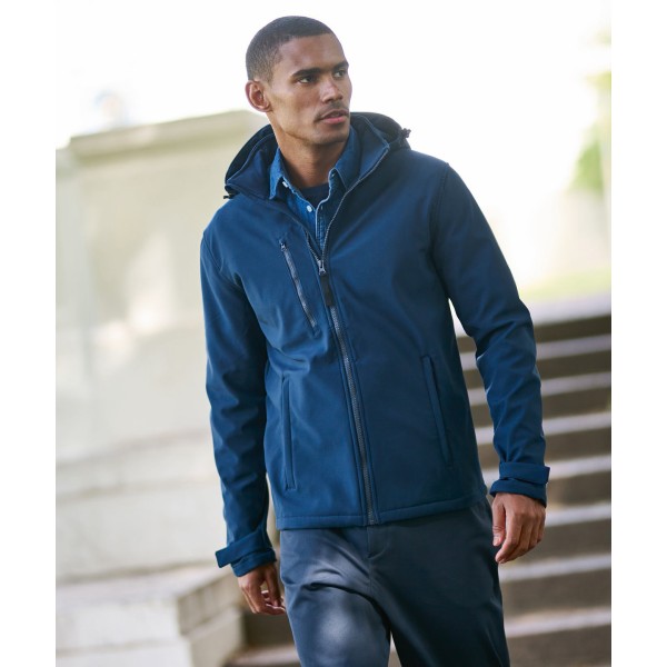 Giacca softshell con cappuccio a 3 strati Venturer - cod. RWRG152