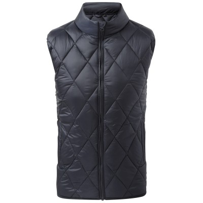 Gilet imbottito con pannello diamantato