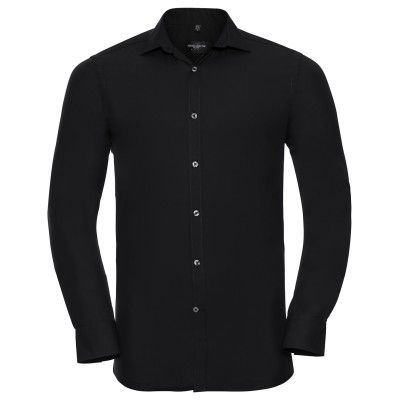 Camicia elasticizzata a maniche lunghe