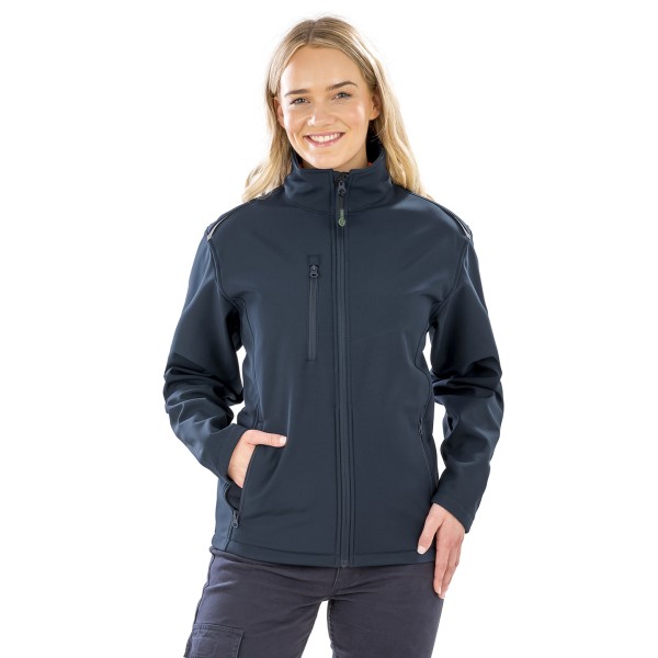 Giacca softshell stampabile a 3 strati riciclata da donna - cod. RWR900F