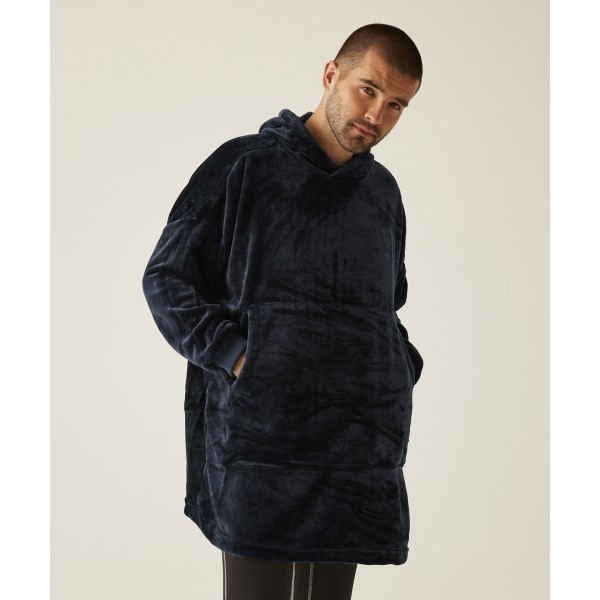 Felpa con cappuccio oversize in pile Snuggler - cod. RWRG271