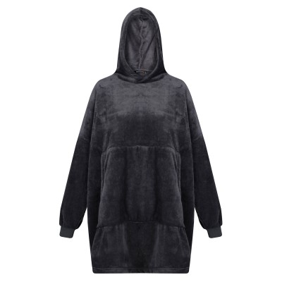 Felpa con cappuccio oversize in pile Snuggler