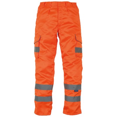 Pantaloni cargo in policotone ad alta visibilità con tasche porta-ginocchiere (HV018T/3M) Pantaloni cargo in policotone ad alta visibilità con tasche porta-ginocchiere (HV018T/3M)