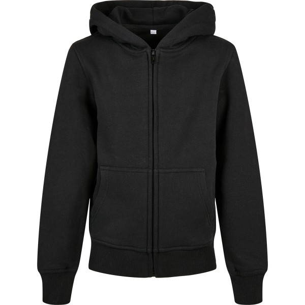 Felpa con cappuccio basica con zip per bambini organici - cod. RWBY188