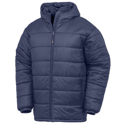 Parka imbottito con cappuccio riciclato