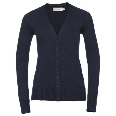 Cardigan lavorato a maglia con scollo a V da donna