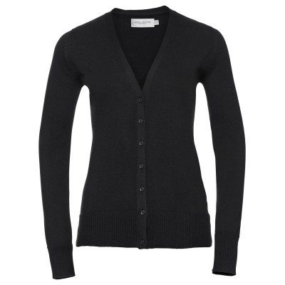 Cardigan lavorato a maglia con scollo a V da donna