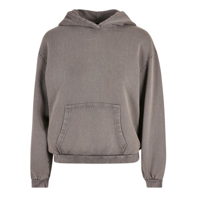 Felpa oversize con cappuccio lavata con acido da donna Felpa oversize con cappuccio lavata con acido da donna