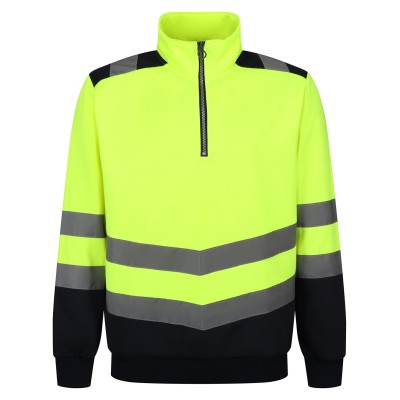 Felpa Pro Hi-Vis con zip a ¼