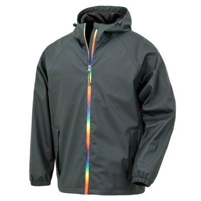 Giacca impermeabile Prism PU con retro riciclato