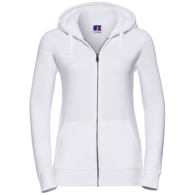 Felpa con cappuccio e cerniera autentica da donna