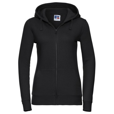 Felpa con cappuccio e cerniera autentica da donna
