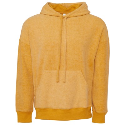 Felpa con cappuccio unisex in pile scamosciato
