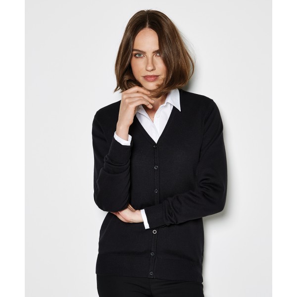 Cardigan da donna Arundel con scollo a V e maniche lunghe (vestibilità classica) - cod. RWKK354