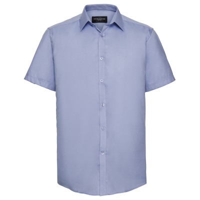 Camicia a spina di pesce a maniche corte