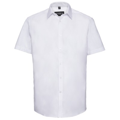Camicia a spina di pesce a maniche corte