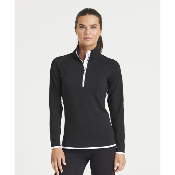 Felpa da donna con mezza zip - cod. RWJC036