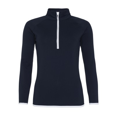 Felpa da donna con mezza zip Felpa da donna con mezza zip