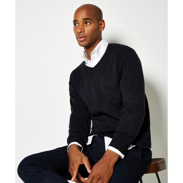 Maglione Arundel con scollo a V e maniche lunghe (vestibilità classica) - cod. RWKK352