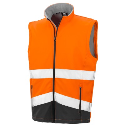 Gilet softshell di sicurezza stampabile
