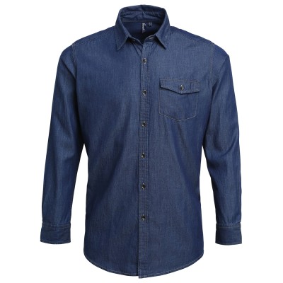 Camicia in denim con cuciture jeans Camicia in denim con cuciture jeans