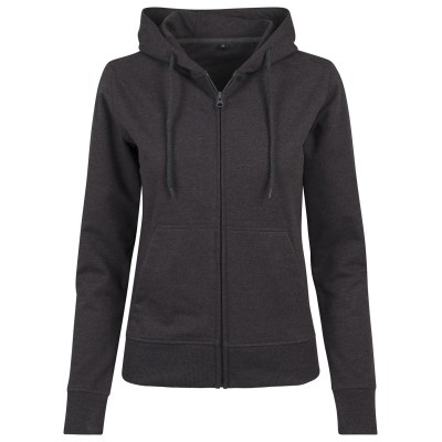 Felpa con cappuccio e zip in spugna da donna Felpa con cappuccio e zip in spugna da donna
