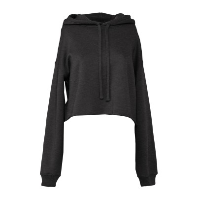 Felpa con cappuccio in pile corto da donna