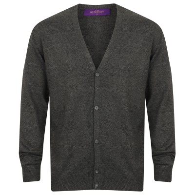 Cardigan con bottoni a V