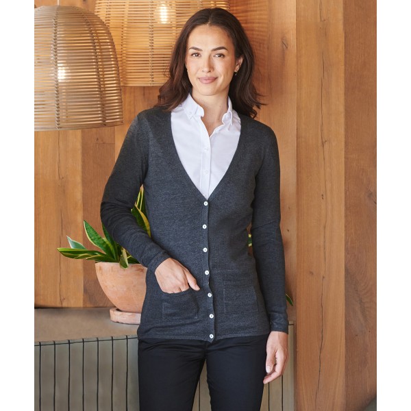 Cardigan da donna con bottoni a V - cod. RWHB723