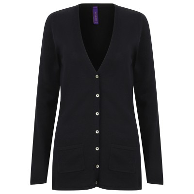 Cardigan da donna con bottoni a V