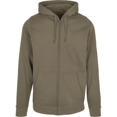 Felpa con cappuccio e zip di base
