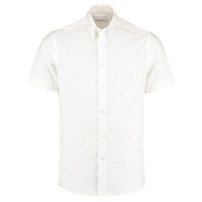 Camicia Oxford Premium a maniche corte (vestibilità su misura)