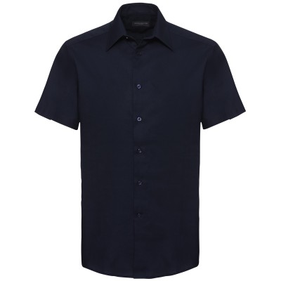 Camicia Oxford su misura a maniche corte, facile da lavare
