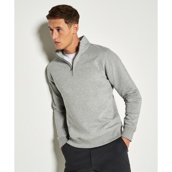 Felpa con zip a ¼ vestibilità regolare - cod. RWKK335