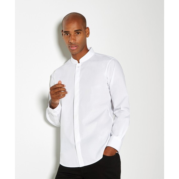 Camicia con colletto alla coreana a maniche lunghe (vestibilità su misura) - cod. RWKK161