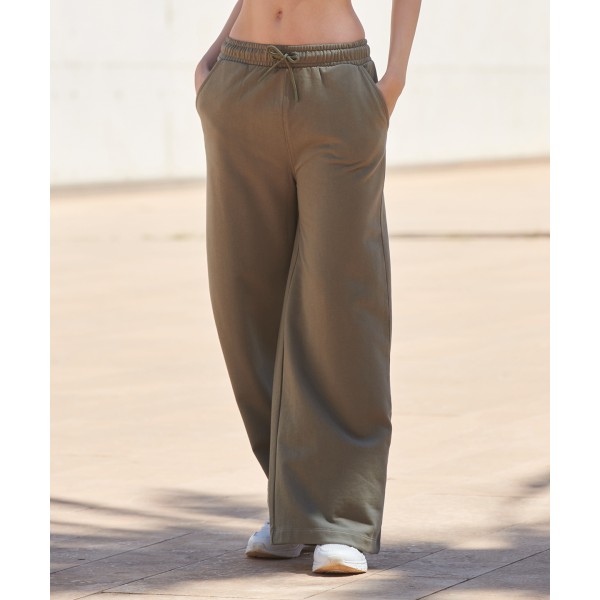 Pantaloni da jogging a gamba larga alla moda sostenibile da donna - cod. RWSK431