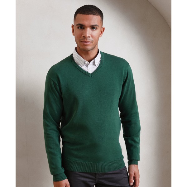 Maglione lavorato a maglia con scollo a V - cod. RWPR694