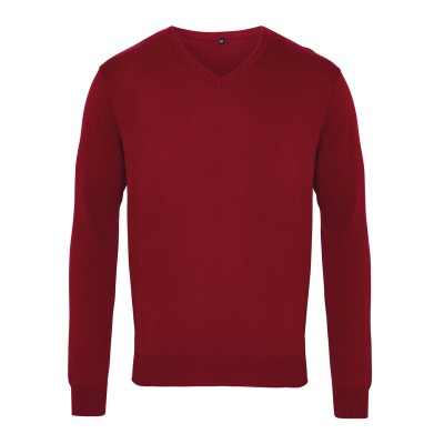 Maglione lavorato a maglia con scollo a V