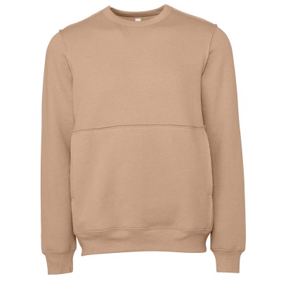 Maglione girocollo unisex con cuciture grezze Maglione girocollo unisex con cuciture grezze