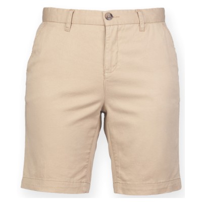 Pantaloncini chino elasticizzati da donna