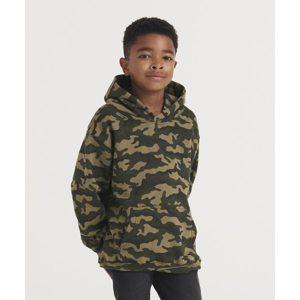 Felpa con cappuccio mimetica per bambini - cod. RWJH14J