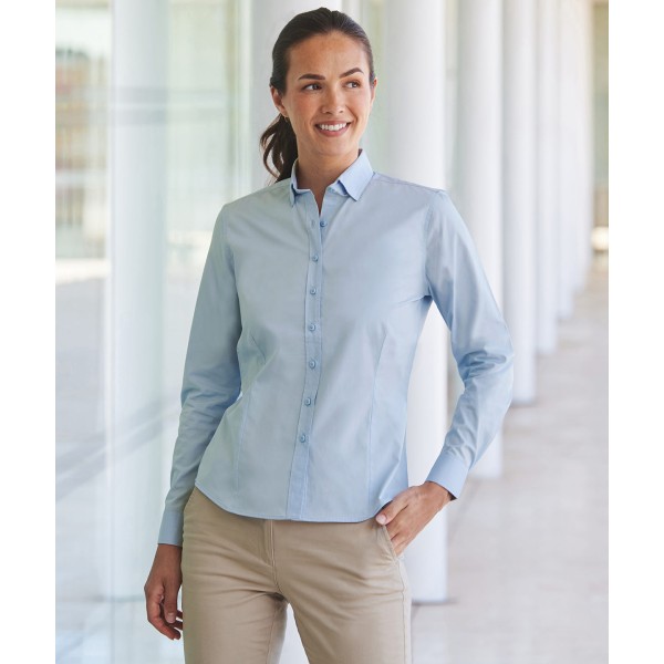 Maglietta da donna a maniche lunghe in Coolplus® effetto cotone - cod. RWHB583