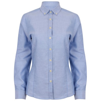 Camicia Oxford moderna a maniche lunghe da donna