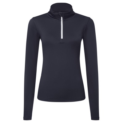 Maglia da donna a maniche lunghe in TriDri® riciclato con cerniera ¼ e schiena spazzolata Maglia da donna a maniche lunghe in TriDri® riciclato con cerniera ¼ e schiena spazzolata