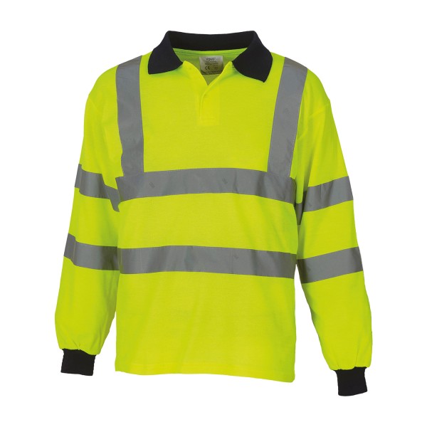 Polo a maniche lunghe ad alta visibilità (HVJ310) - cod. RWYK021