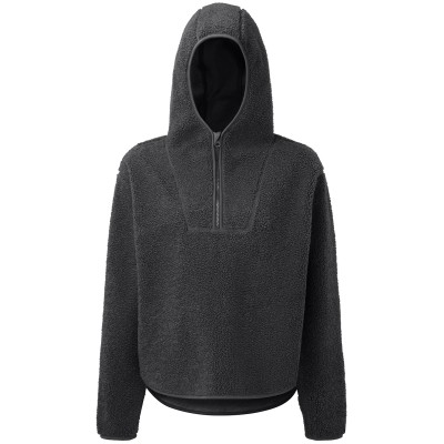 Felpa con cappuccio e zip ¼ in sherpa TriDri® da donna Felpa con cappuccio e zip ¼ in sherpa TriDri® da donna