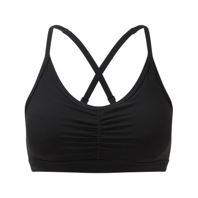 Reggiseno sportivo arricciato TriDri® da donna (impatto medio)